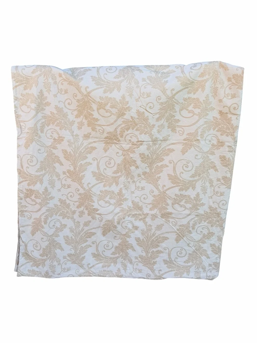 Pure Natural Silk Jacquard Duvet Cover Cream Champagne Zip Closure 65x88 GUC